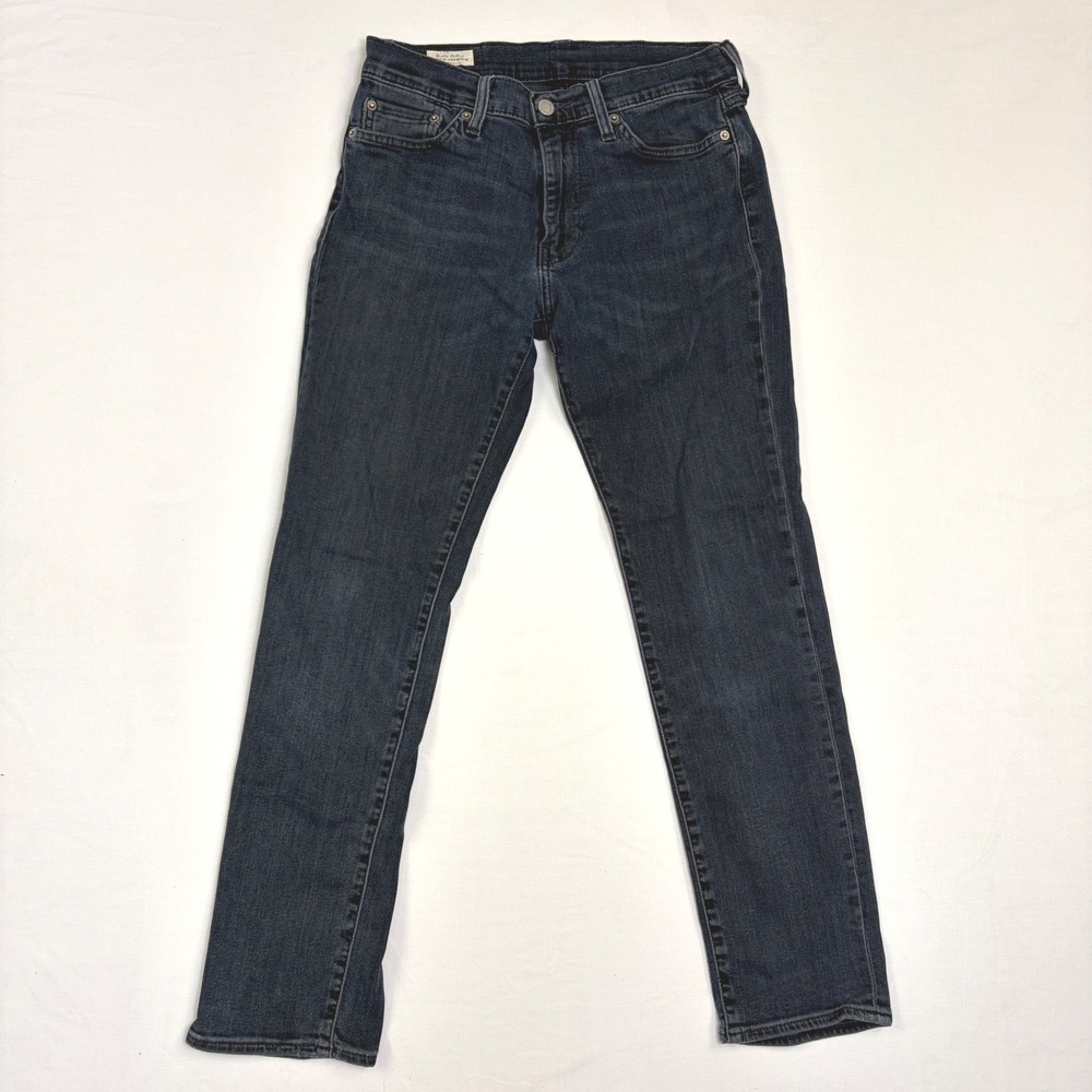 Levis Premium 511 Slim Fit Dark Wash Indigo Jeans Mens 30x30 (28x28 actual)